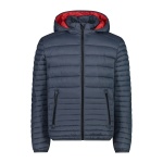 CMP quilted jacket with hood and 3M Thinsulate padding titanium grey men